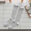 Calcetines Finos de Verano para Mujer, Calcetines Largos de Malla Hueca con Puntos y Lazo, Calcetines Versátiles de Media Pierna Estilo Miu, Algodón