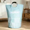 Cesta de Lavandería Plegable de Gran Capacidad Modelo Nuevo Transfronteriza, Cesta de Almacenamiento Portátil de Aluminio de Tela Oxford, Cesta de Lavandería para Baño