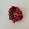 Lazo para el pelo de color contrastante Maillard de principios de otoño, estilo retro, cuerda para el pelo estilo coreano, banda elástica para coleta estilo perezoso, diadema