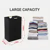 Cesta de Lavandería Sucia para el Hogar de Algodón y Lino, Cesta de Lavandería Plegable de Gran Capacidad, Cesta de Almacenamiento de Juguetes, Cesto Portátil para Ropa Sucia de Baño