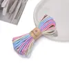 Cordón de Algodón Colorido de 4 mm Teñido en Hilo para Manualidades DIY Tejido de Pulseras, Llaveros y Accesorios de Joyería Materiales