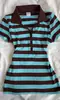 Camiseta Polo Listrada Patchwork Manga Curta Slim Fit 2026 Verão Casual Japonesa e Coreana Top Esportivo