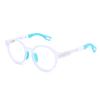 Nuevas gafas de moda para niños y niñas con montura redonda y protección contra la luz azul TR90, montura de gafas con lentes planas de contraste agradable JH-TR201
