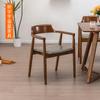 Respaldo de silla de comedor de madera maciza al por mayor mesa y silla de comedor comercial simple retro restaurante dedicado silla de negociación italiana de la antigüedad silla de Hiroshima
