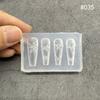 Molde para Uñas Artísticas Herramientas DIY Molde Transparente para Uñas Flor de Lazo Decorativa Película de Silicona Hecha a Mano Venta al por Mayor Transfronteriza