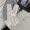 Calcetines Finos de Primavera Youjiaxiu Estilo Miu Calentadores de Pierna Lolita con Perlas Calcetines de Pantorrilla Lisos en Capas