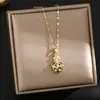 Corrente de clavícula em aço titânio estilo nacional retrô pingente de cadeado da paz de jade temperamento versátil acessórios de estilo chinês de alta qualidade