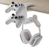 Gancho Tipo Clip para Escritorio Modelo Privado Soporte para Auriculares Cabeza Giratoria de 360 Grados Almacenamiento Modelo Nuevo Tableta