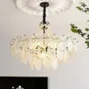 Lámpara de araña vintage de alta gama estilo francés para sala de estar, Lámparas de cristal retro estilo campo americano para dormitorio y comedor