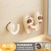 Estante para Chanclas con Ventosa para Baño, Estante para Secar Zapatos Montado en la Pared sin Taladrar, Organizador de Almacenamiento para Baño