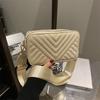 2025 Nuevo Estilo Retro Moda Commuter Bolso Cuadrado Pequeño, Simple y Casual Correa Ancha para el Hombro Bolso de Hombro Único Cruzado