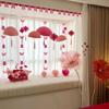 Fechadura Casa Americana Cena de Casamento Layout de Atmosfera Rosa Estilo Nacional Lanterna Vermelha Pingente Decoração de Casamento