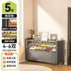 Zapatero de acero para uso doméstico, adecuado para entradas y pasillos, con gran capacidad, diseño de montaje en pared y almacenamiento integrado, proporcionando almacenamiento a prueba de polvo