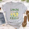 Camiseta Vintage Licor de Limón La Dolce Vita Camiseta con Diseño Creativo de Limón Camiseta Italiana Moda de Verano