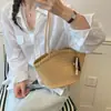 Bolso Nuevo de Gran Capacidad de Moda para Viajes de Verano Casual Bolso de Mano Tejido 2026 Bolso de Hombro Único Tipo Cubo para Mujer