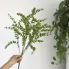 Folhagem Artificial para Casamento, Flores Artificiais Verdes, Plantas Artificiais Verdes para Decoração Verde de Casamento e Hotel, Paisagismo de Plantas Atacado