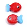 Contas de Vidro Coloridas de Peixinhos Contas de Vidro de Peixinhos Acessórios DIY Furo Reto Pulseira Contas de Vidro de Peixinhos Fofos Atacado