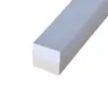 Tira de Vedação Quadrada Transparente de Silicone Tira Anticolisão de Alta Temperatura Tira de Vedação de Borracha Industrial Absorvente de Choque Tira Retangular de Silicone