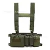 Chaleco de Entrenamiento de Campo Táctico Molle para Pecho de Fanático Militar al Aire Libre Correa Multifuncional Chaleco de Camuflaje de Fuerzas Especiales