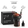 Yafeng Fogo Selvagem Aromaterapia Sem Chama Caixa de Presente de Luxo Óleo Essencial Cristais Naturais Ornamentos Fragrância de Luxo Pacote Atacado