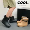 Botas de Chuva Xinzhili para Homens 2026 Novo Modelo Impermeáveis para Caminhada ao Ar Livre Sapatos de Água Casuais para Mulheres Botas de Chuva de Cano Médio Botas Curtas para Casal
