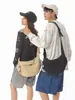 Bolso bandolera de nailon de gran capacidad, casual, ligero, deportivo, impermeable, bolso para el trabajo, bandolera de un solo hombro con bloques de color, bolso tipo dumpling