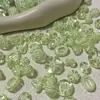 Alta calidad Xia Bing Verde Bohemio Bordado Mixto Barroco Material Hecho a Mano Gu Mei Guyum Ropa