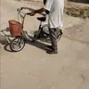 Triciclo para Personas Mayores Bicicleta Ocio Cubo para Transportar Carga Scooter de Pedal para Personas Mayores Triciclo de Pedal