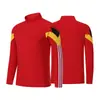 Traje de Entrenamiento de Fútbol Half-Zip para Otoño e Invierno, Chaqueta de Punto Transpirable de Secado Rápido, Uniforme de Competición Liso con Cuello Alto, Personalizable