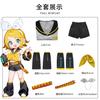 Cosplay de Gemelos Kagamine Kagamine Rin Kagamine Len Hermana Hermano Disfraz Oficial Tela de Cosplay Conjunto de Uniforme Escolar