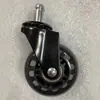 Suministro de fábrica ruedas transparentes PU rueda con clip de retención silla de oficina rueda universal mueble rueda silenciosa