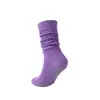 Calcetines de yoga de tubo largo, calcetines de algodón, calcetines largos de rizo, calcetines antideslizantes de fitness Pilates para mujer, suelas engrosadas, calcetines deportivos unisex