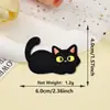 Pegatinas de Tela Bordadas de Gato Negro de Dibujos Animados Autoadhesivas Nuevas Lindas Pegatinas Decorativas de Gato Pegatinas de Reparación para Ropa y Equipaje Pegatinas de Parche