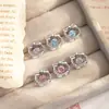 Novos Brincos de Gato Vazado Doces e Meninas Estilo Pulo Zircônia Estilo Ins Piercing de Cartilagem Tachinhas de Orelha