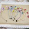Nueva Diadema de Corazón de Arena Movediza Estrella de Cinco Puntas para Niños Diadema Transparente de PVC con Lentejuelas Venta Directa de Fábrica Accesorios para el Cabello para Niños