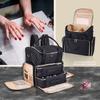 Mochila de Manicura Transfronteriza Nueva de 80 Compartimentos Gran Capacidad Multifuncional Desmontable Profesional para Manicurista Bolsa de Manicura de Doble Capa