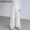 Pantalones Rectos de Caída Suelta Color Sólido Estilo Coreano High Street para Hombre Moda Otoño Simples Frescos Traviesos Resistentes a las Arrugas de Largo Completo Casuales