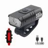 Farol de Bicicleta 2*t6 Transfronteiriço Carregamento USB Liga de Alumínio Iluminação para Pedalar à Noite com Display Eletrônico Conjunto de Ciclismo ao Ar Livre