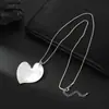 Nueva cadena para suéter Amazon para moda europea y americana, corazón irregular, forma geométrica, metal, versátil, collar largo