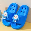 Pantuflas de Verano Antideslizantes Huecas de Secado Rápido de Dibujos Animados de Eva para Niños, para Uso en el Baño de Niñas