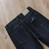 Jeans de Pierna Recta de Moda para Hombre, Gruesos de Alta Gama, Lujo Europeo, Otoño e Invierno, Azul Oscuro, Suaves, Cintura Media-Alta, Elásticos