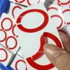Película roja acrílico transparente adhesivo de doble cara redondo adhesivo fuerte impermeable sin dejar marcas extraíble nano pegamento pegamento mágico adhesivo de doble cara