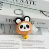 Llavero de Peluche de Panda Lindo Transfronterizo 2027 con Bola de Piel Sintética de Visón y Cascabel, al por Mayor para Uso Promocional