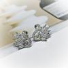 Accesorios para Pendientes DIY Aguja de Plata S925 Chapado en Oro de 18K Base Vacía de Perla Ángel Meishan Cisne Pequeño Pendientes Joyería