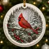 Novo produto transfronteiriço Ornamento de Cardeal Decoração de Cardeal de Natal Enfeite de Árvore de Natal P