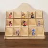 Estante de Exhibición de Madera de Cinco Niveles para Labiales, Perfumes, Joyería, Collares, Estante de Almacenamiento para Figuras de Muñecas