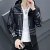 Chaqueta Corta para Hombre Talla Grande Top Estampado Talla Versátil para Hombre Chaqueta de Primavera/Otoño para Hombre Juvenil de Moda