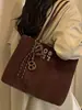 Bolso tote grande retro estilo coreano, nuevo bolso tote de gran capacidad moderno y a la moda 2026, bolso de hombro casual para el día a día y para ir al trabajo, bolso de axila