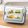 20 Piezas de Pegatinas Magnéticas Suaves de Vehículos de Ingeniería para Refrigerador Creativo Patrón de Excavadora Pegatinas Magnéticas Decorativas Metálicas para Portátil
