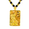Dia do Rugido do Tigre colar masculino vietnamita imitação de ouro cobre puro banhado a ouro real etiqueta de bênção suprimento de joias atacado